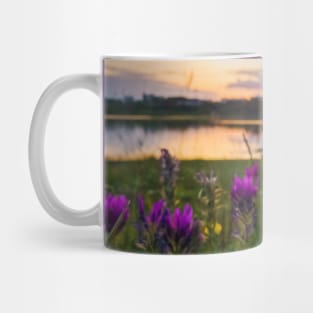 purple wildflowers Mug